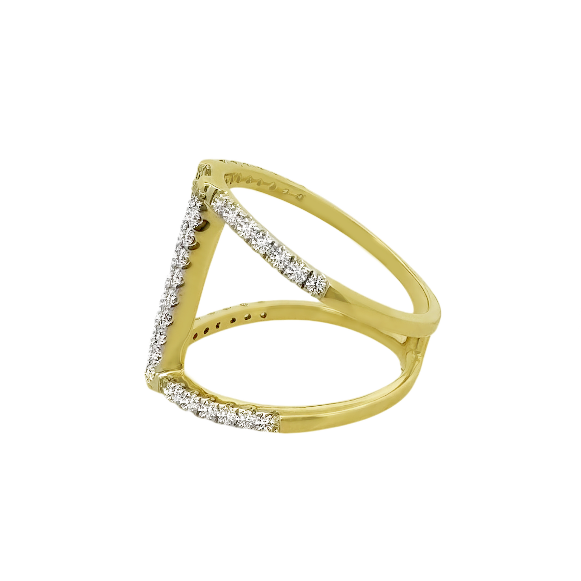0.15Ctw 10K Yellow Gold Lds Diamond Stud Earrings Rose 0.9Dwt