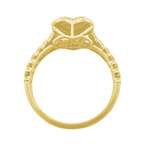 0.25Ctw Yellow Gold Lds Heart Diamond Fashion Ring Size 7 2.0Dwt