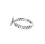 0.25Ct 14K White Gold Diamond Fashion Ring Size 7 1.9Dwt