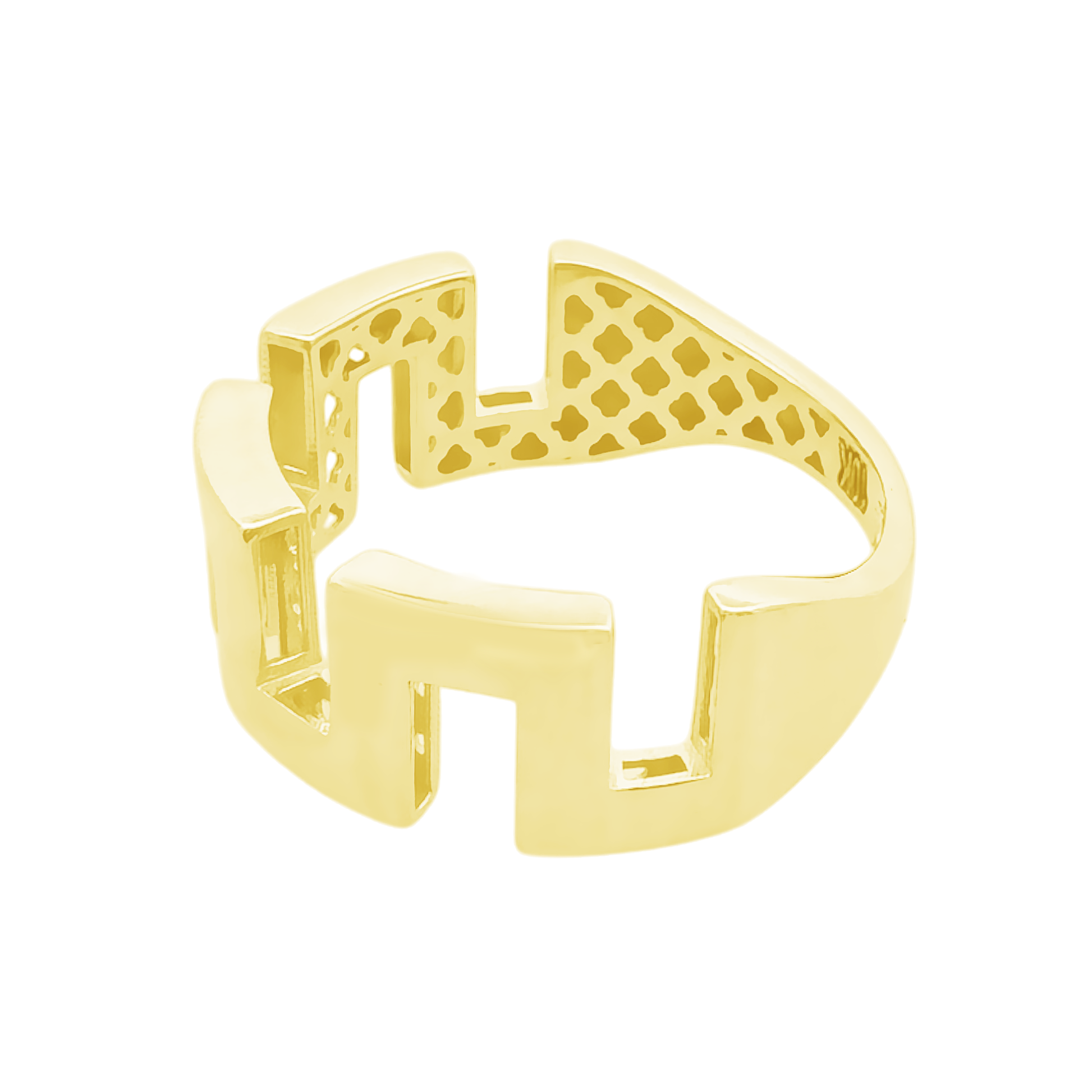 10K Yellow Gold Fashion Ring Size 7.5 1.3Dwt