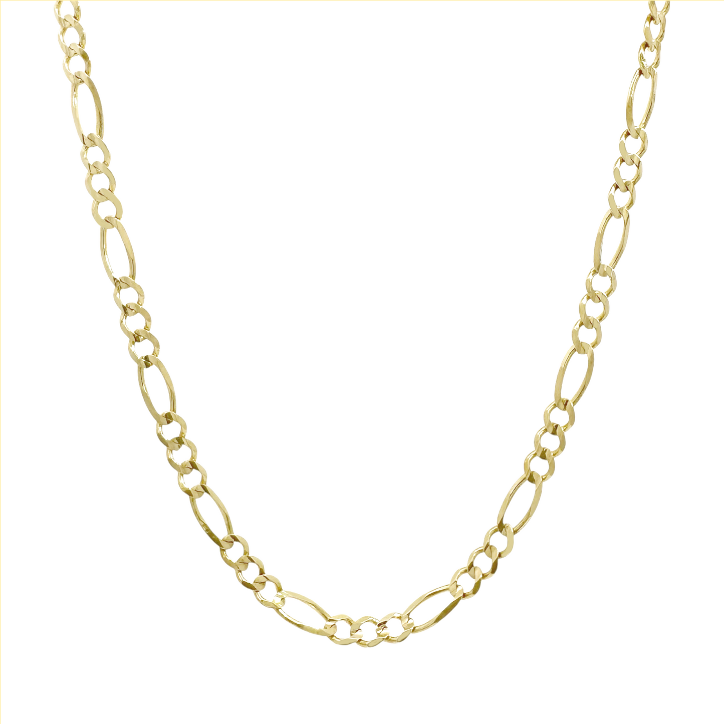 14K Yellow Gold Figaro Link Chain 3.5Mm 24In 5.9Dwt