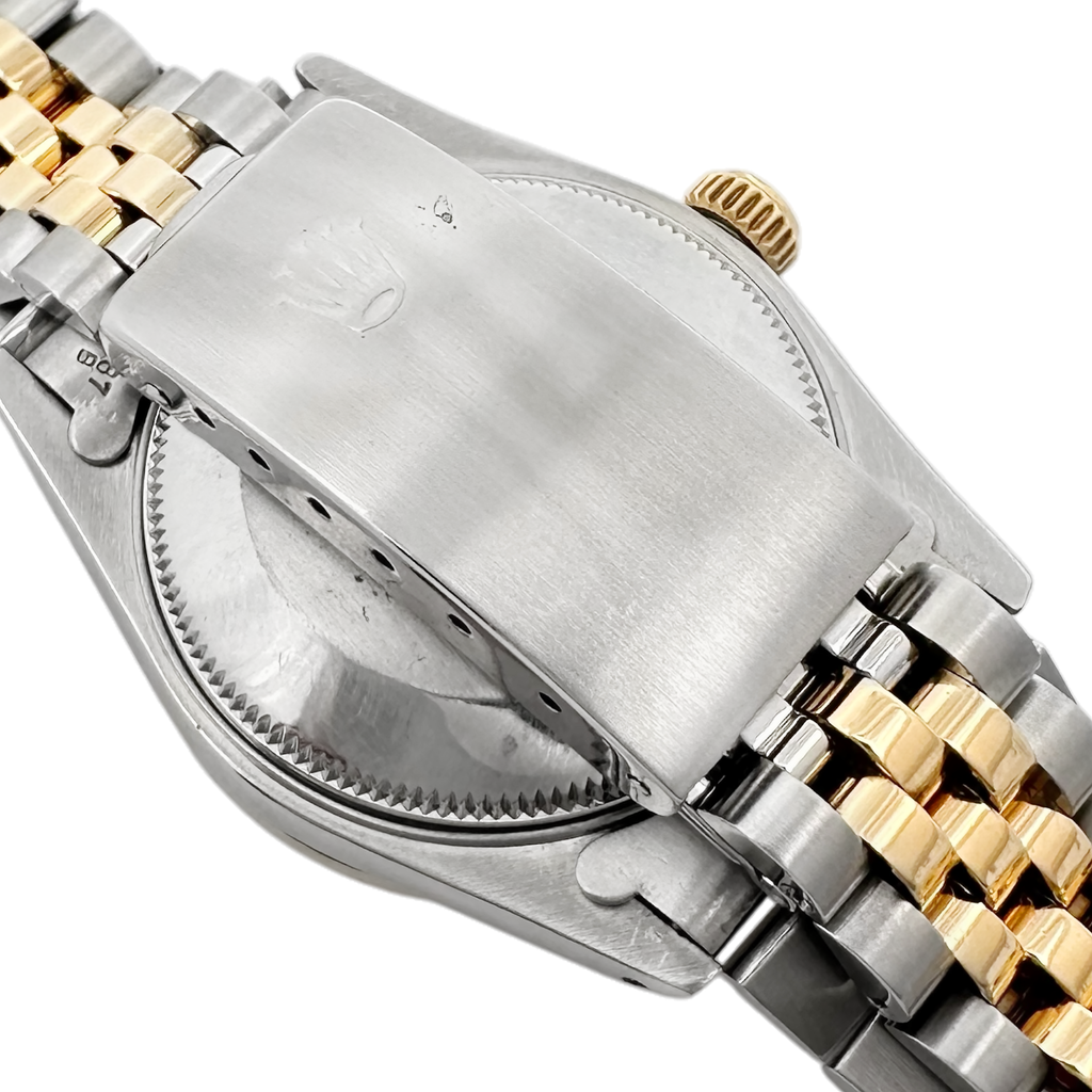 Pre-Owned 1991 Rolex Datejust Two Tone Diamond Bezel & Champagne Diamond Dial On Jubilee Bracelet Model 68273g