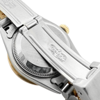 Pre-Owned 1996 Rolex Datejust 26Mm 18K Stainless Steel Two Tone Watch With Diamond Dial And Diamond Bezel Model:69173