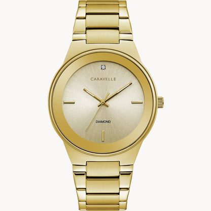 Caravelle Modern Mens Watch (44D100) Gold Tone