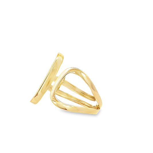 14K Yellow Gold Lds Fashion Ring Size 7 1.8Dwt