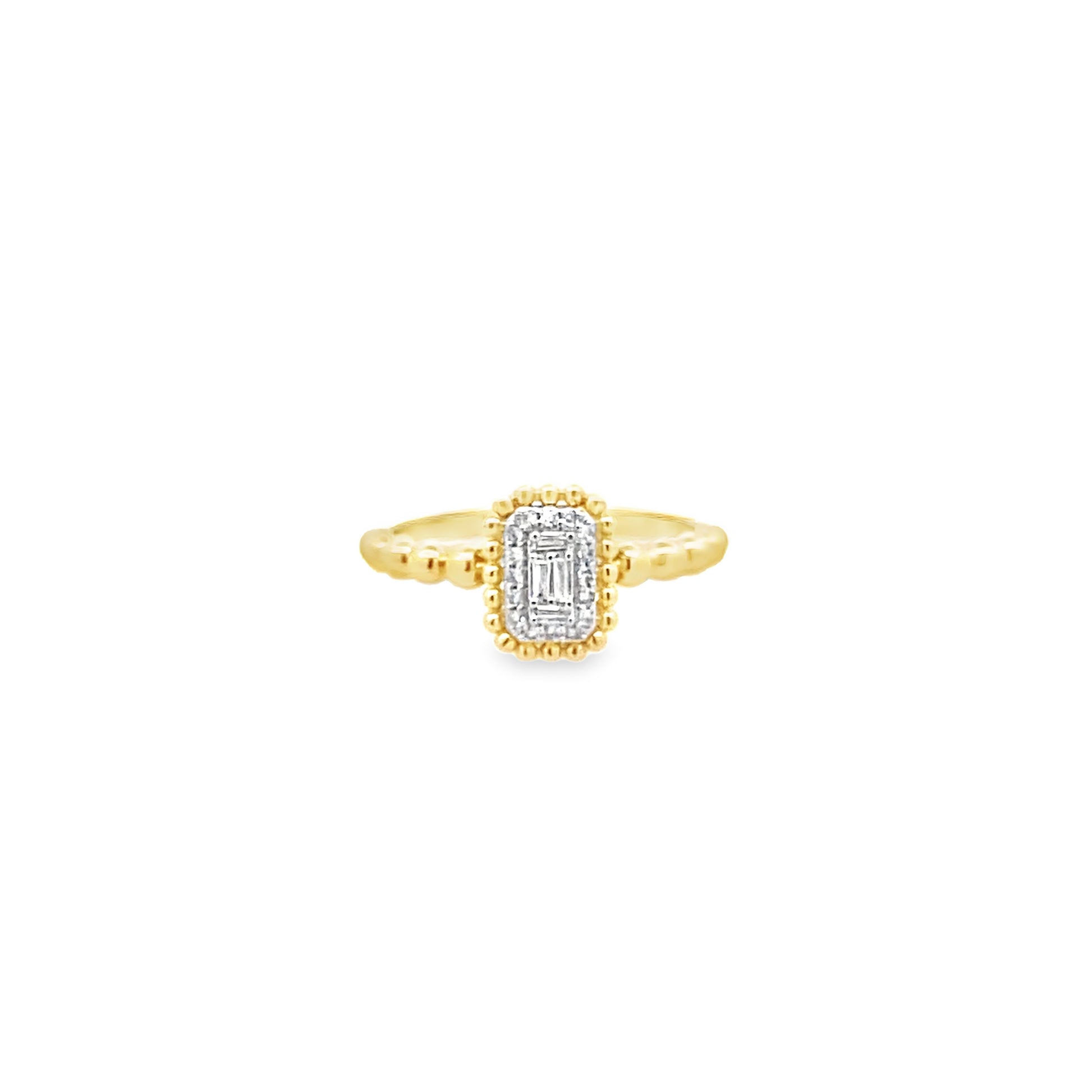 0.10Ctw 14K Yellow Gold Lds Diamond Fashion Ring Size 7 1.6Dwt