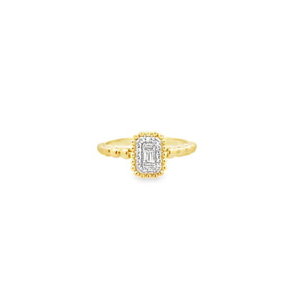 0.10Ctw 14K Yellow Gold Lds Diamond Fashion Ring Size 7 1.6Dwt