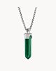 Bulova Icon Pendant Stainless Steel 24-26In Malachite Pendant (Bvp1020-Wsmal)