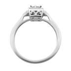 0.25Ctw 10K White Gold Diamond Engagement Ring Size 7 1.7Dwt