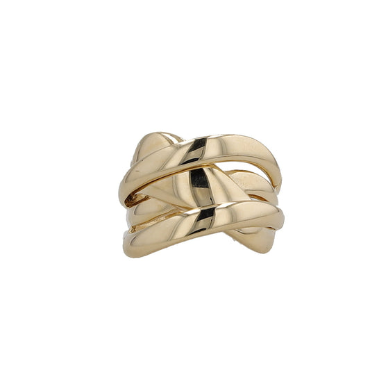 14K Yellow Gold Ladies Fashion Ring Size 7.5 3.6Dwt
