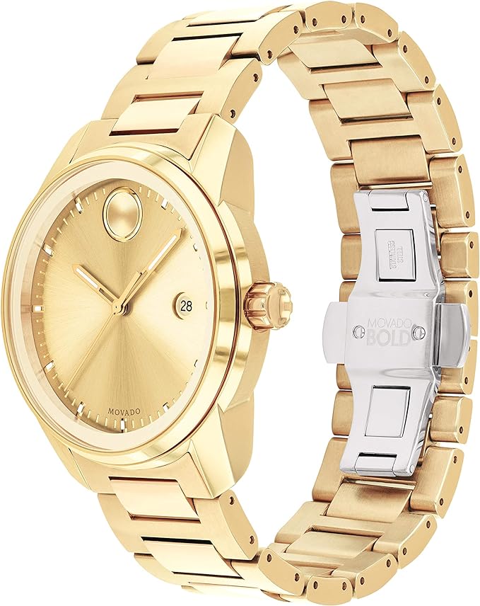 Movado Bold Verso (3600735) Mens Watch Gold Tone Pvd