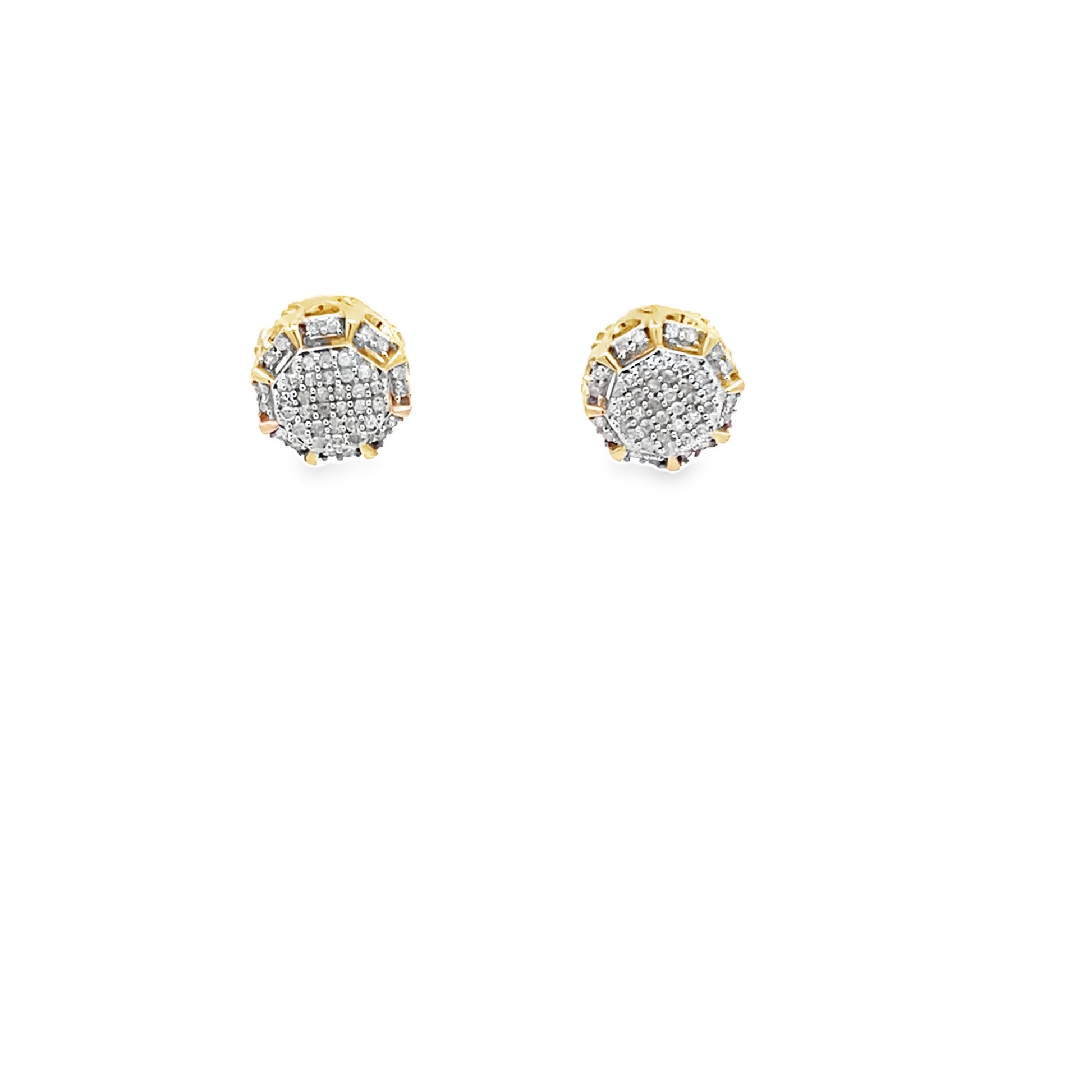 0.20Ctw 10K Yellow Gold Diamond Stud Earrings