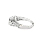 0.50Ct 10K White Gold Diamond Engagement Ring Size 7 2.1Dwt