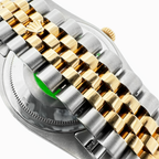 Pre-Owned Scr Rolex Datejust 36Mm Champagne Diamond Dial Watch Two Tone Bracelet Model 116233