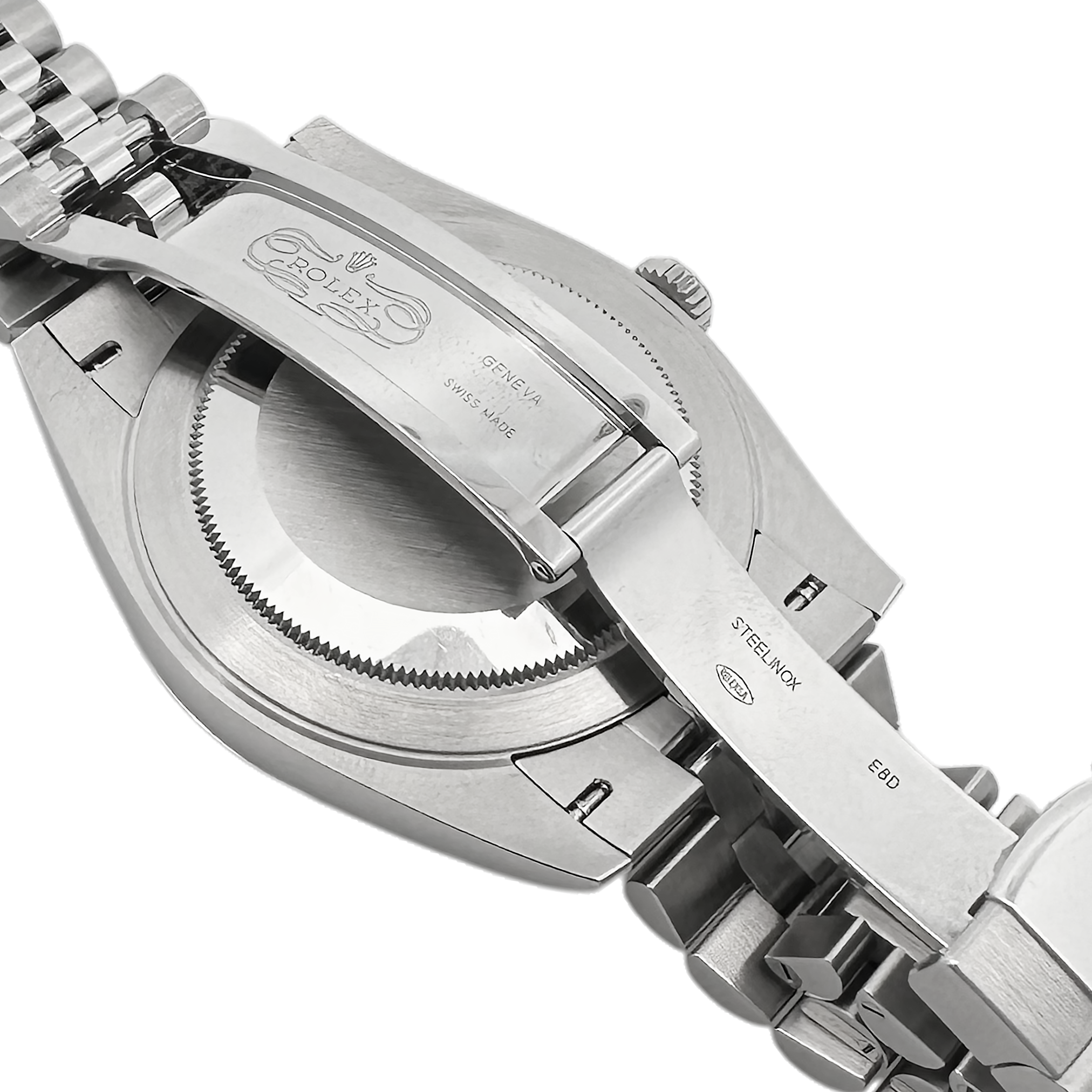 Pre-Owned 2024 Rolex Datejust Fluted Bezel Blue Index Oyster steel Jubilee Bracelet - 126334