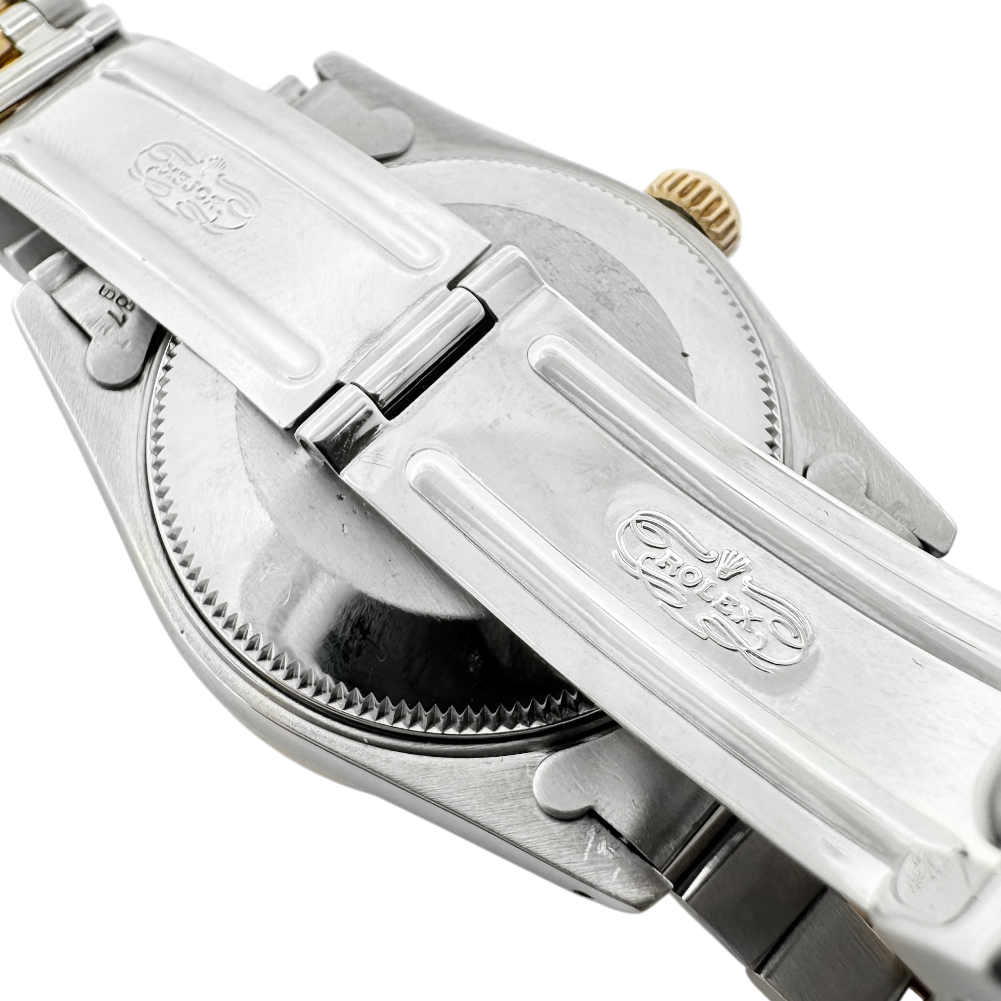 Pre-Owned 1991 Rolex Datejust Two Tone Diamond Bezel & Champagne Diamond Dial On Jubilee Bracelet Model 68273g