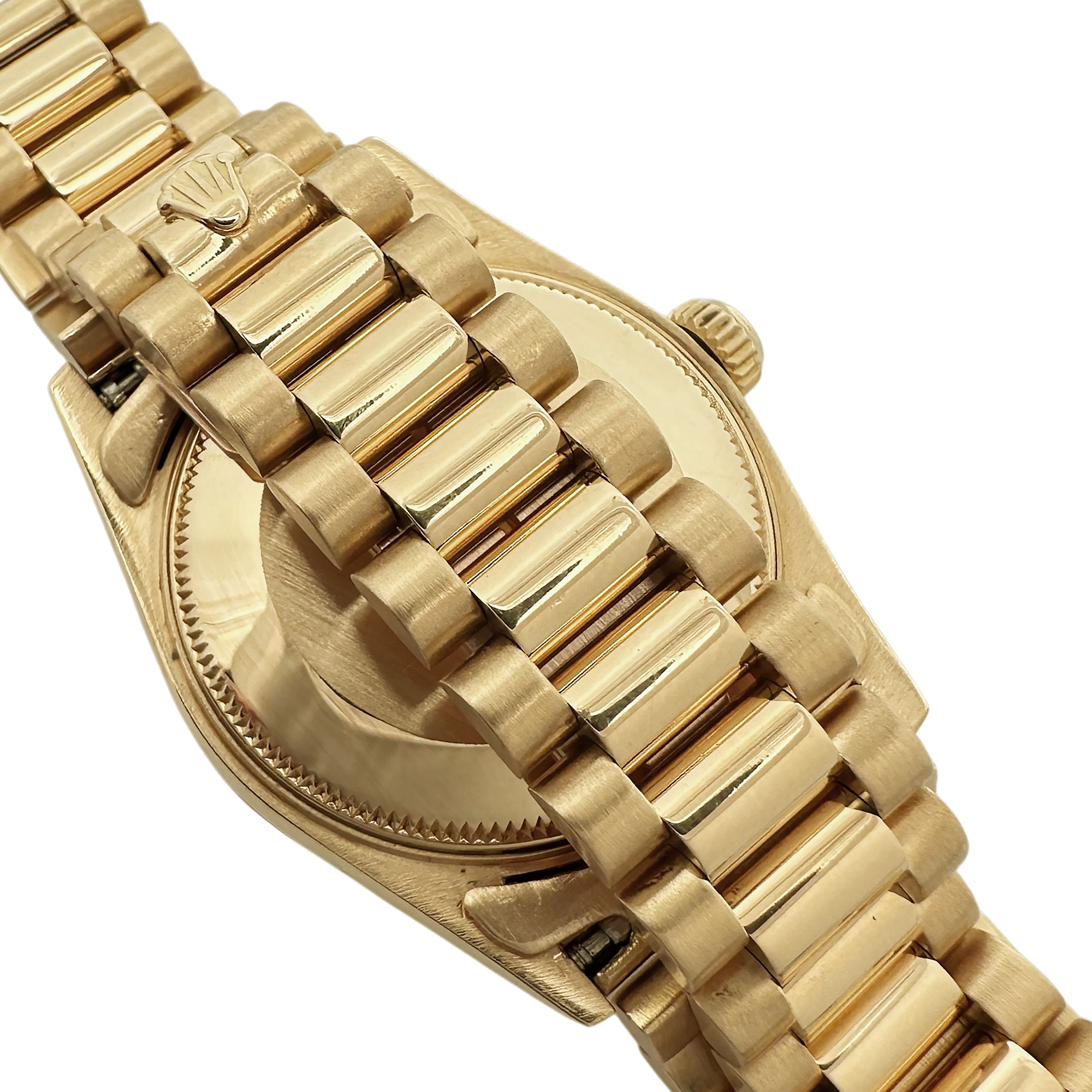 Pre-Owned 1986  Rolex President 31Mm Watch Champagne Diamond Dial & Bezel 18K Yellow Gold  68278