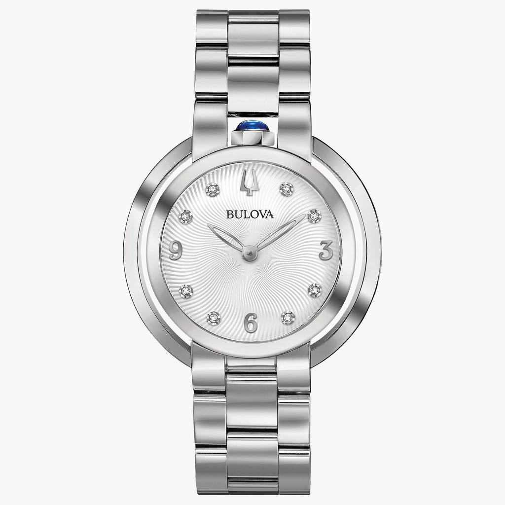 Bulova Ladies Rubaiyat Watch With Diamond Markers (96P184)