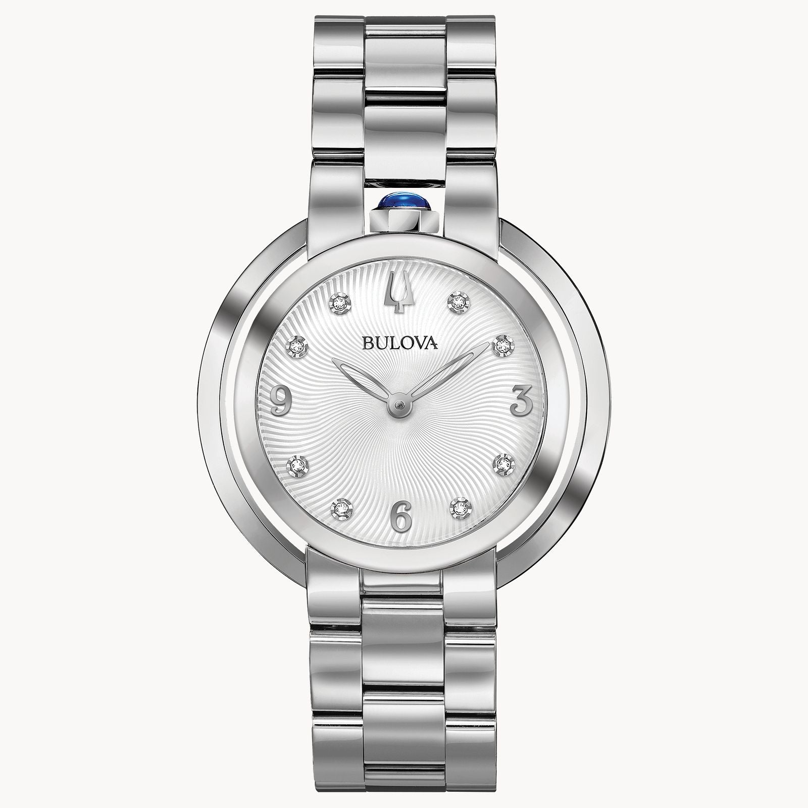 Bulova Ladies Rubaiyat Watch With Diamond Markers (96P184)