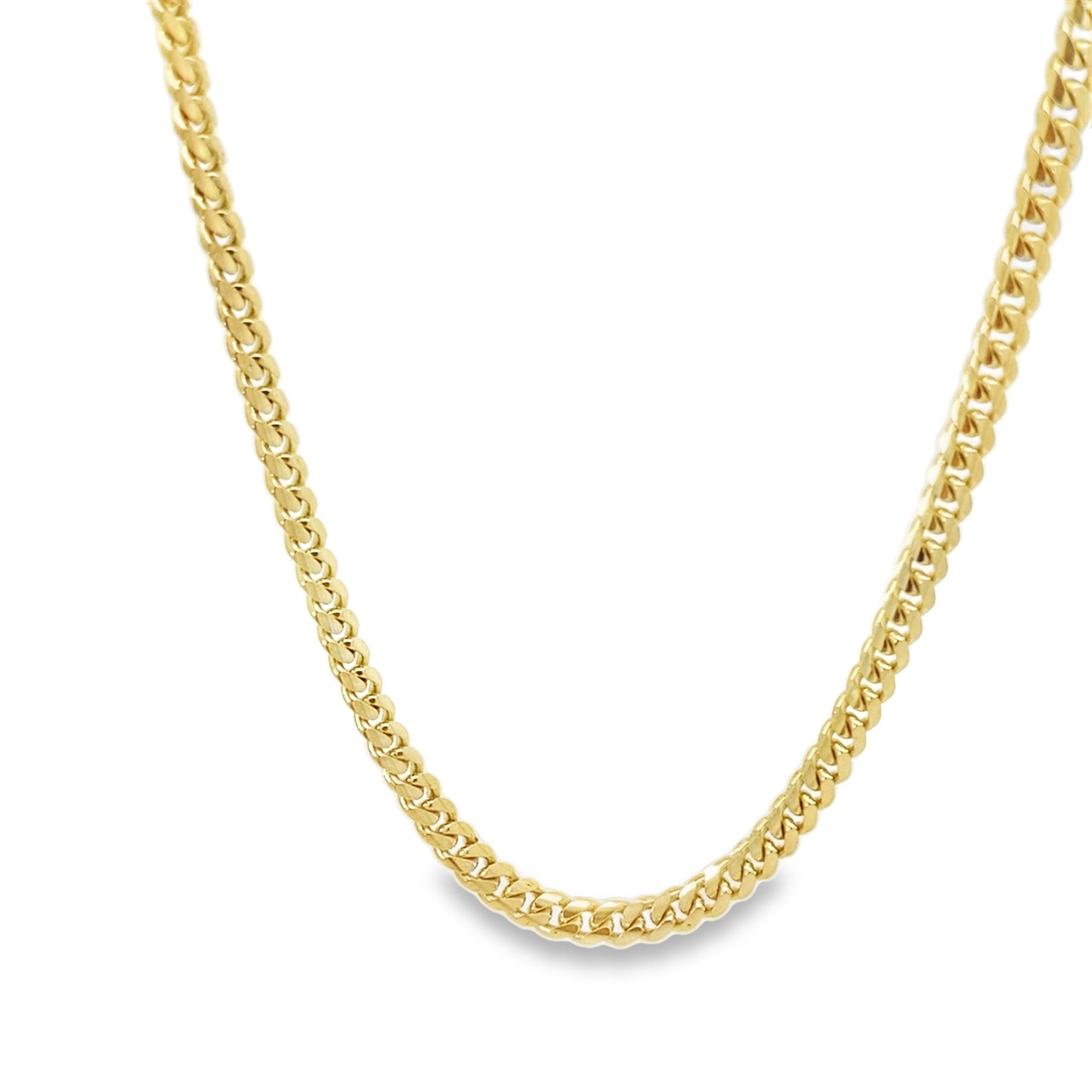 10K Yellow Gold Lobster Clasp Cuban Link Chain 4Mm 22In 14.5Dwt/22.6G