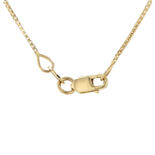14K Two Tone Gold Diamond Doble Heart Necklace 16.5In 2.3Dwt