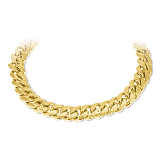 10K Yellow Gold Miami Cuban Link Bracelet 11.5Mm 8In 46.6Dwt