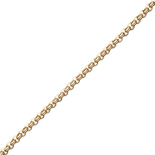 14K Yellow Gold Rolo Link Necklace 8.5Mm 17In 20.9Dwt