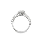 0.25Ct 14K White Gold Diamond Engagement Ring Size 7 1.7Dwt