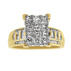 1.15Ctw 10K Yellow Gold Diamond Engagement Ring Size 7 2.9Dwt