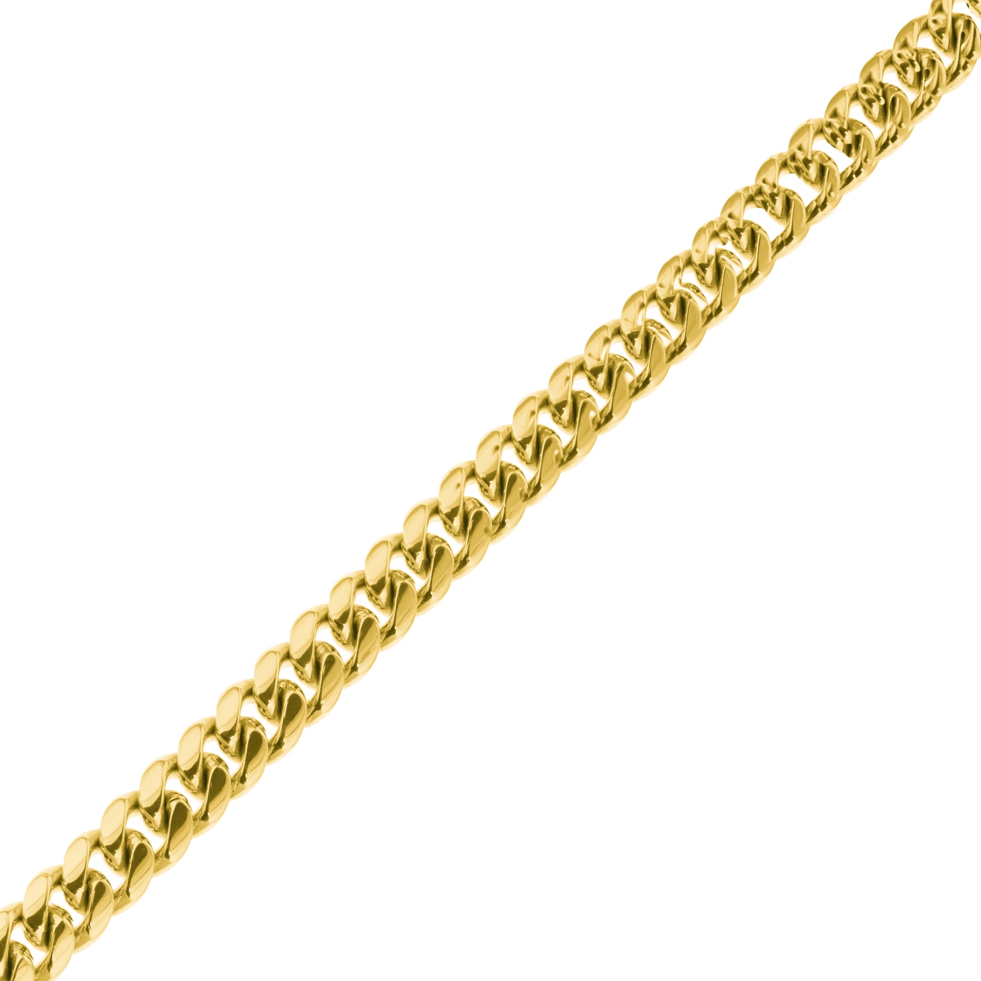 14K Yellow Gold Miami Cuban Link Bracelet 6Mm 8In 5.2Dwt