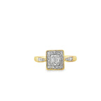 0.25Ctw 14K Yellow Gold Diamond Fashion Ring Size 7 1.9Dwt