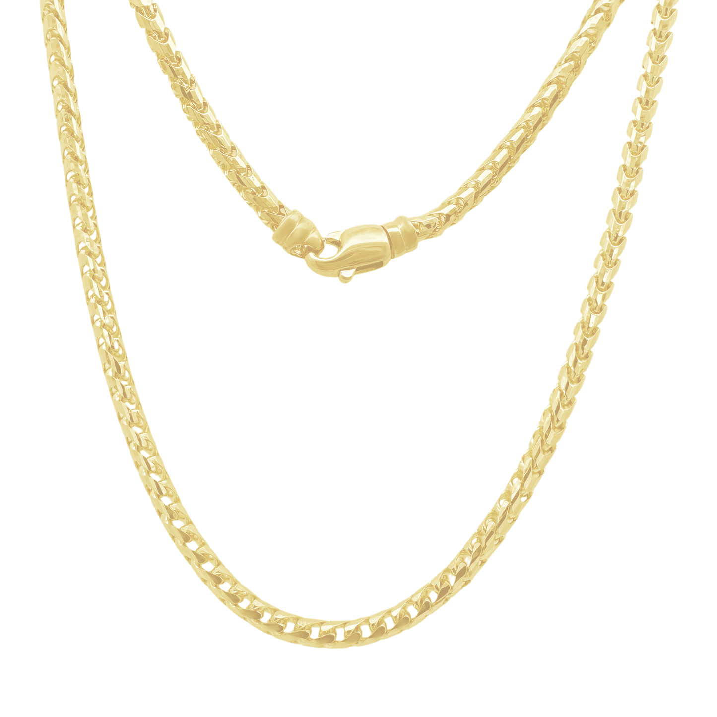 14K Yellow Gold Franco Link Chain 3Mm 22In 18.9Dwt
