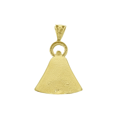 10K Yellow Gold San Lazaro Silhouette Pendant With Purple Stones 5.8Dwt