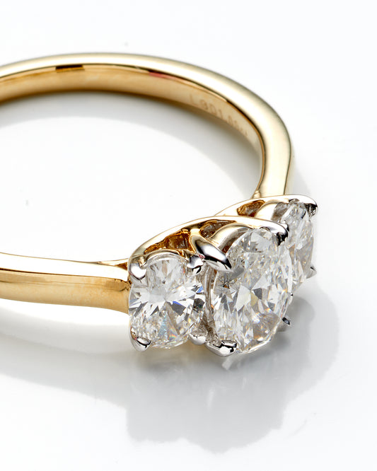 1.00Ctw 14K Yellow Gold Lab Grown Diamond Engagement Ring Size 7 1.9Dwt