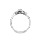 0.20Ct 14K White Gold Diamond Engagement Ring Size 7 1.6Dwt