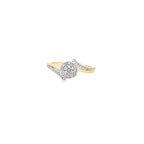 0.20Ctw 14K Yellow Gold Diamond Fashion Ring Size 7