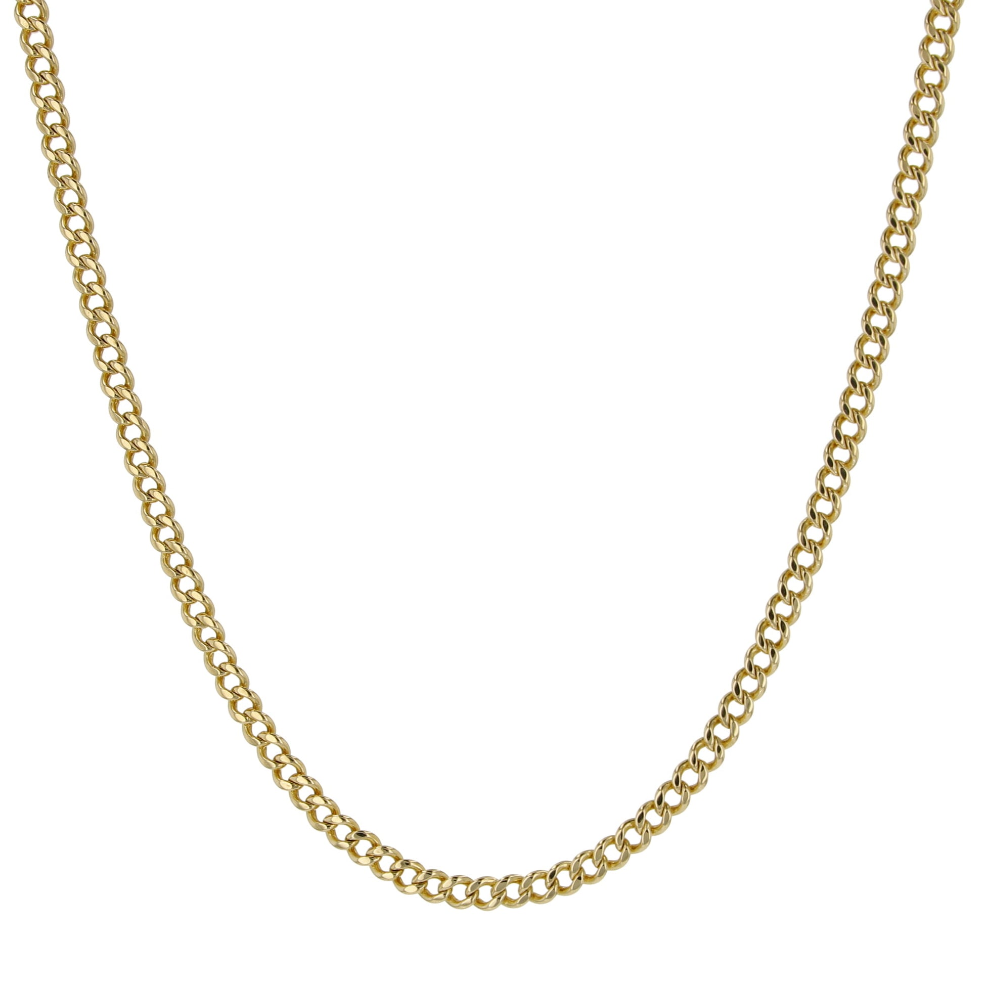 14K Yellow Gold Cuban Link Chain 2.5Mm 20.5In 7.6Dwt