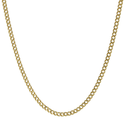 14K Yellow Gold Cuban Link Chain 2.5Mm 20.5In 7.6Dwt