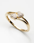 0.05Ctw 10K Yellow Gold Ladies Diamond Fashion Ring Size 7 1.1Dwt