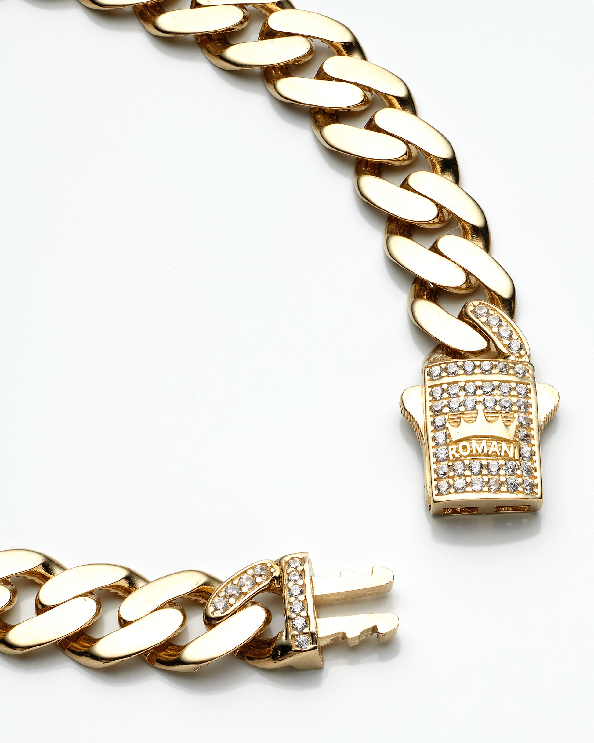 14K Yellow Gold Monaco Style Bracelet 8.0In 8.5Dwt