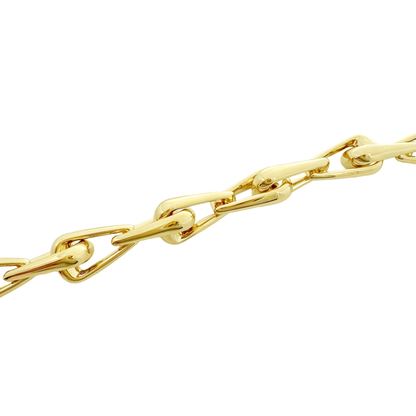 14K Yellow Gold Ladies Fancy Link Bracelet 7.5In 10.5Dwt