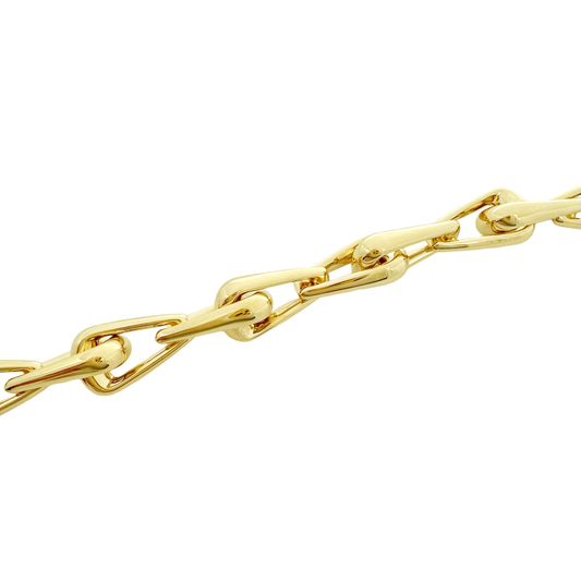 14K Yellow Gold Ladies Fancy Link Bracelet 7.5In 10.5Dwt