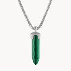 Bulova Icon Pendant Stainless Steel 24-26In Malachite Pendant (Bvp1020-Wsmal)