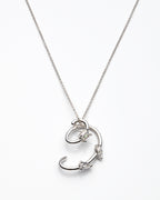 18K White Gold Diamond Necklace 18In 1.4Dwt