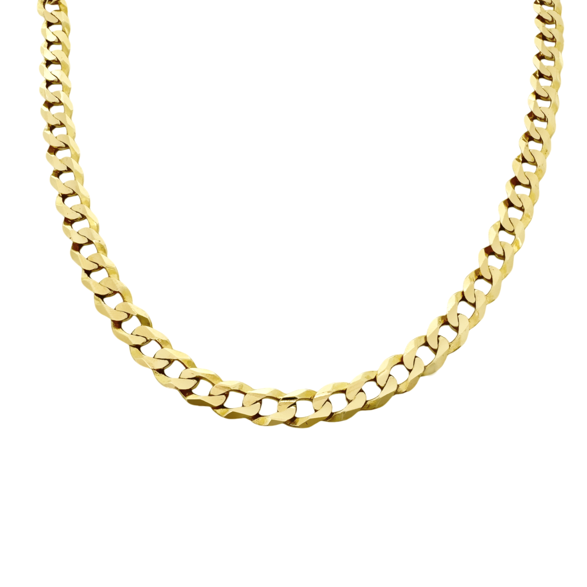 10K Yellow Gold Curb Link Chain 6Mm 24In 19.0Dwt
