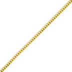 10K Yellow Gold Triple Clasp Cuban Link Chain 6Mm 22In 35.2Dwt