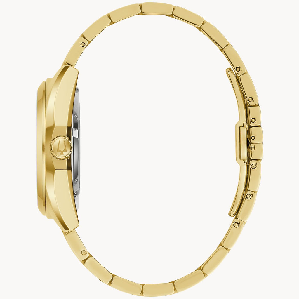 Bulova Surveyor Mens Gold-Tone Stainless Steel Bracelet (97A182)