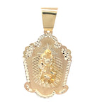 10K Yellow Gold Round San Lazaro Pendant