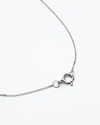 0.16Ctw Diamond 14K White Gold Ruby Center Pendant 1.0Dwt