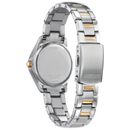 Citizen Crystal Ladies Eco Drive Watch (Fe1146-71A) Two Tone Silver Dial